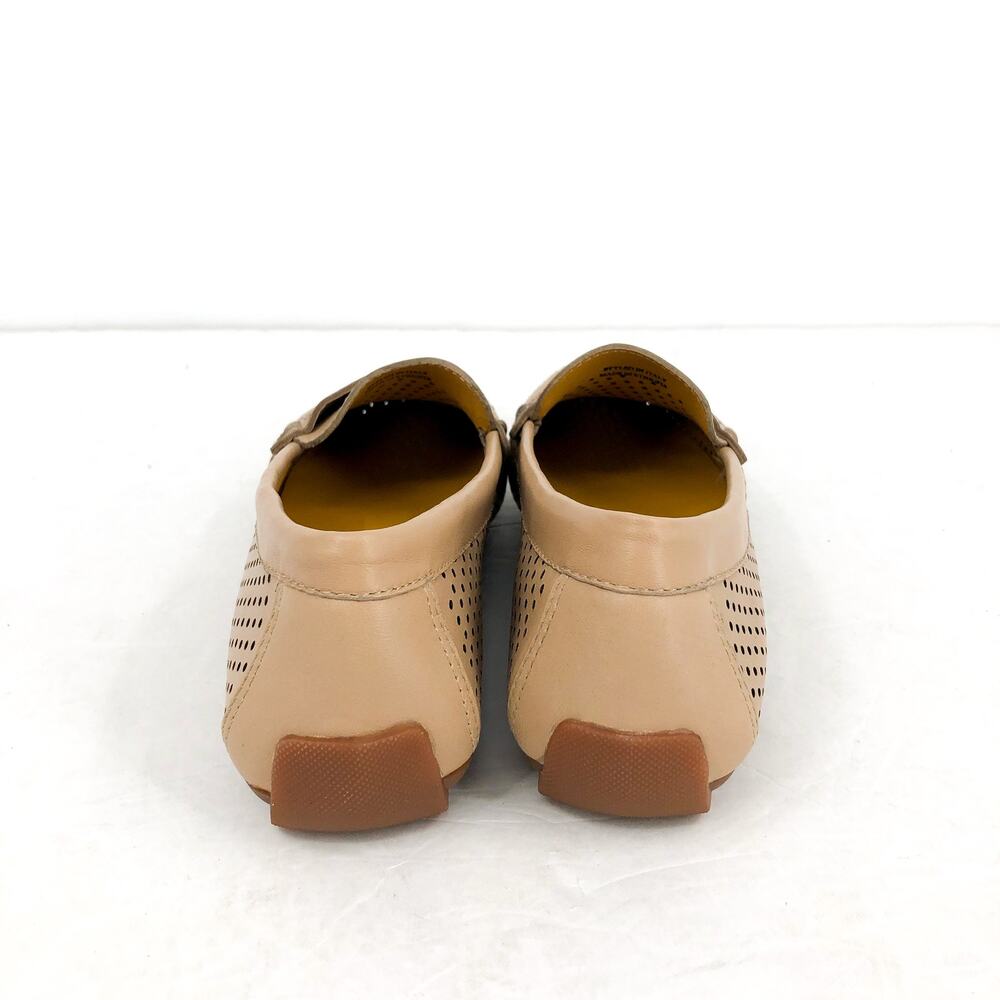 Vaneli Womens Acris Driving Loafers SIZE 6 M EU 36.5 Nude Tan Leather NIB - Picture 7 of 10